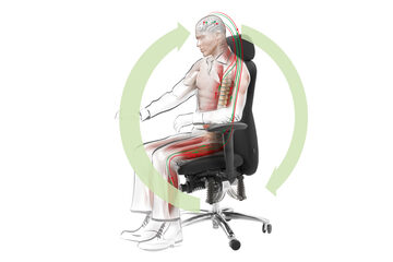 Bioswing systeem harmonie tussen lichaam en stoel