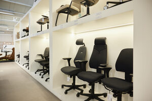 Ergodome Kortrijk showroom ergonomische bureaustoelen